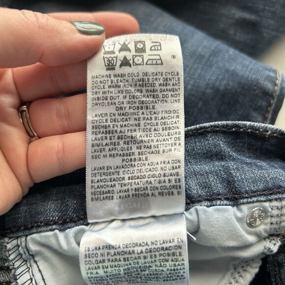 Levis Womens Jeans 16 Short 515 Bootcut Blue Dark Wash Stretch Classic Denim - Picture 5 of 10